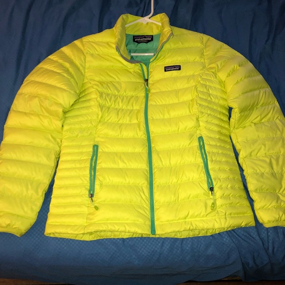patagonia yellow puffer jacket